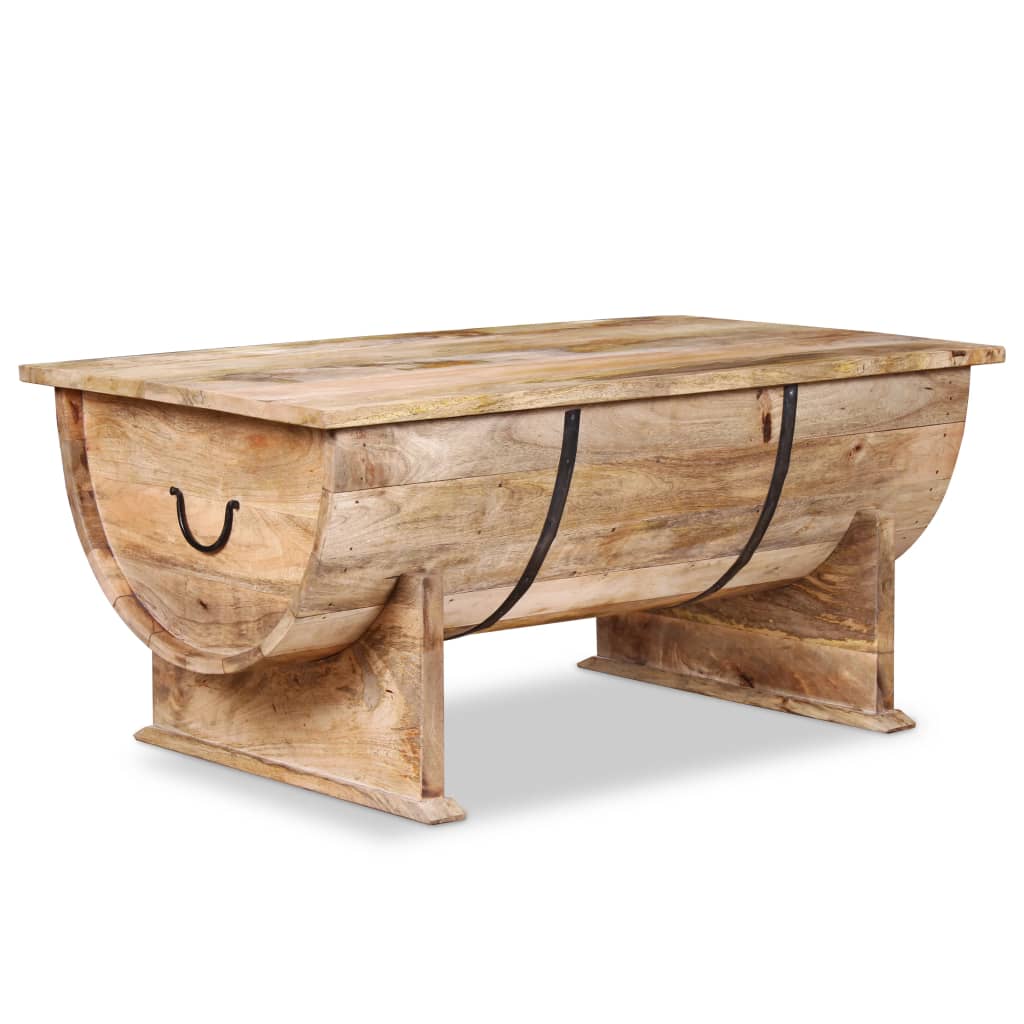 vidaXL Table basse Bois de manguier massif 88x50x40 cm