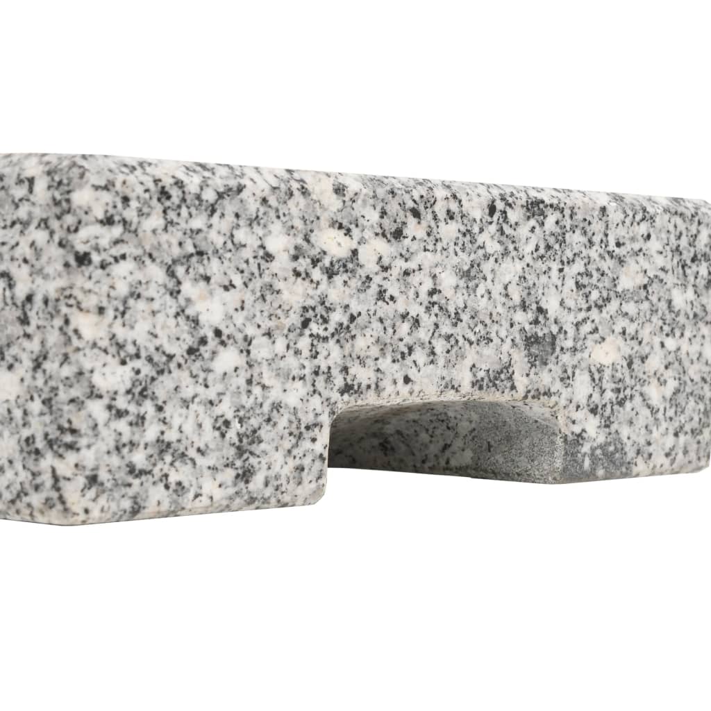 vidaXL Socle de parasol Granite rectangulaire 25 kg