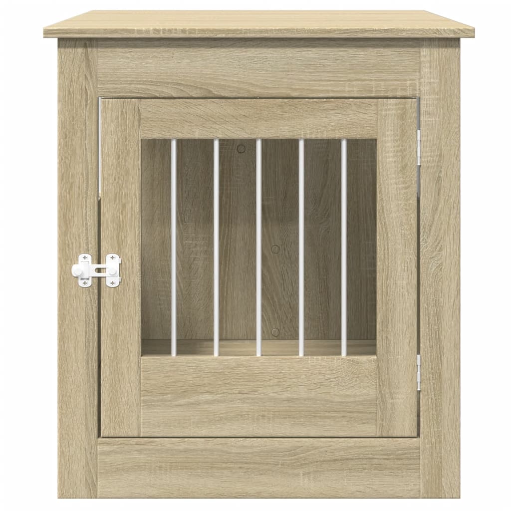 vidaXL Meuble de cage pour chiens chêne sonoma 64,5x80x71 cm