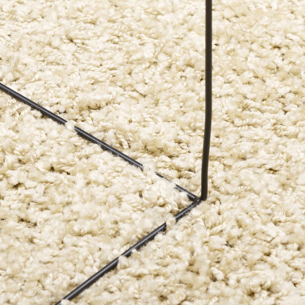 vidaXL Tapis shaggy PAMPLONA poils longs moderne doré 120x170 cm