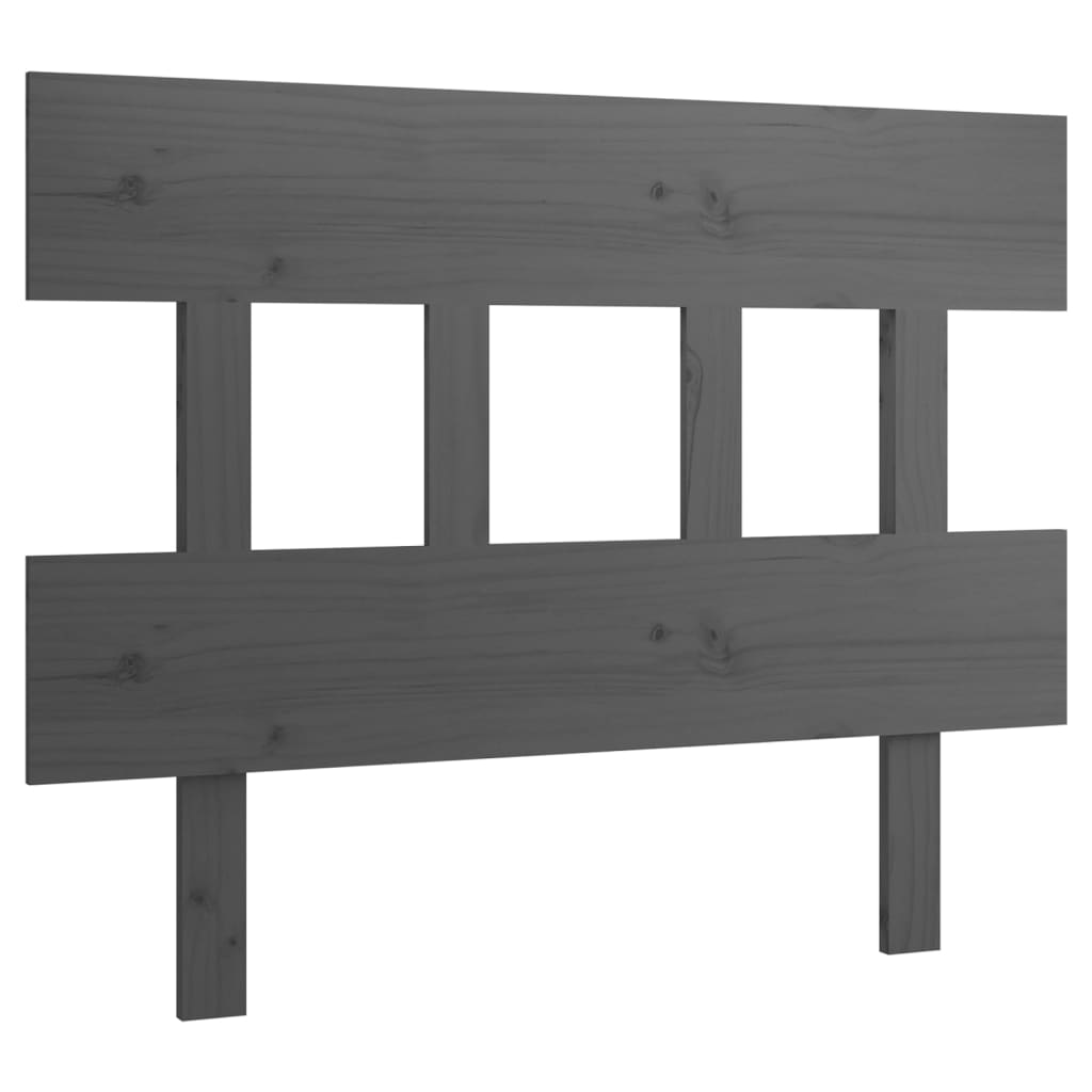 vidaXL Tête de lit Gris 78,5x3x81 cm Bois massif de pin