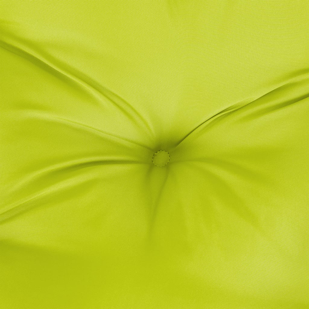 vidaXL Coussin de palette vert vif 70x40x12 cm tissu
