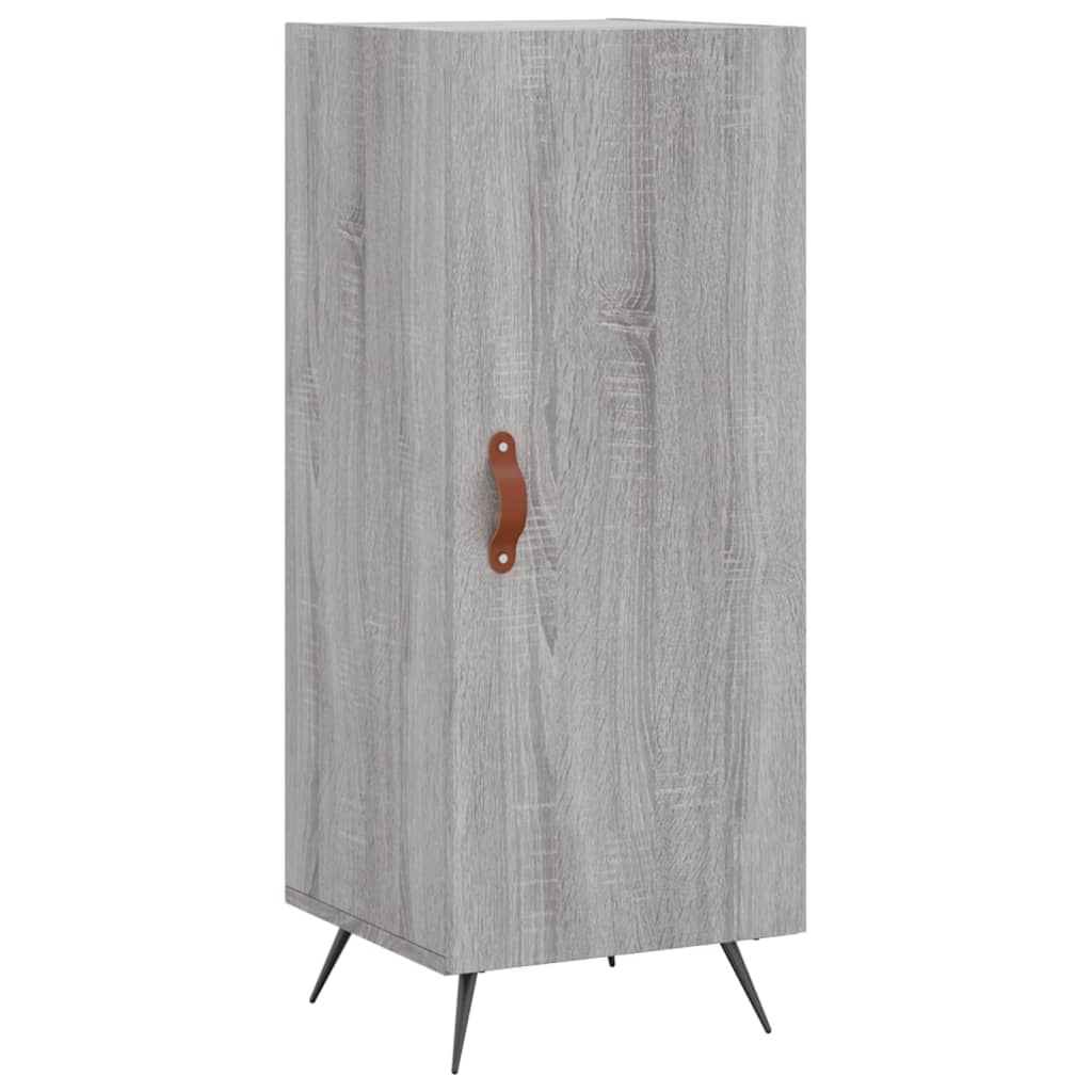 vidaXL Buffet haut Sonoma gris 34,5x34x180 cm Bois d'ingénierie