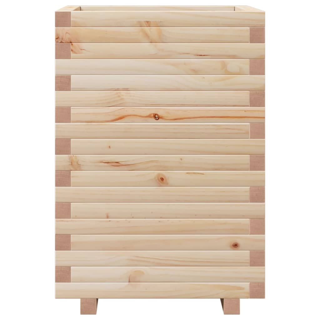 vidaXL Jardinière 50x50x72 cm bois de pin massif