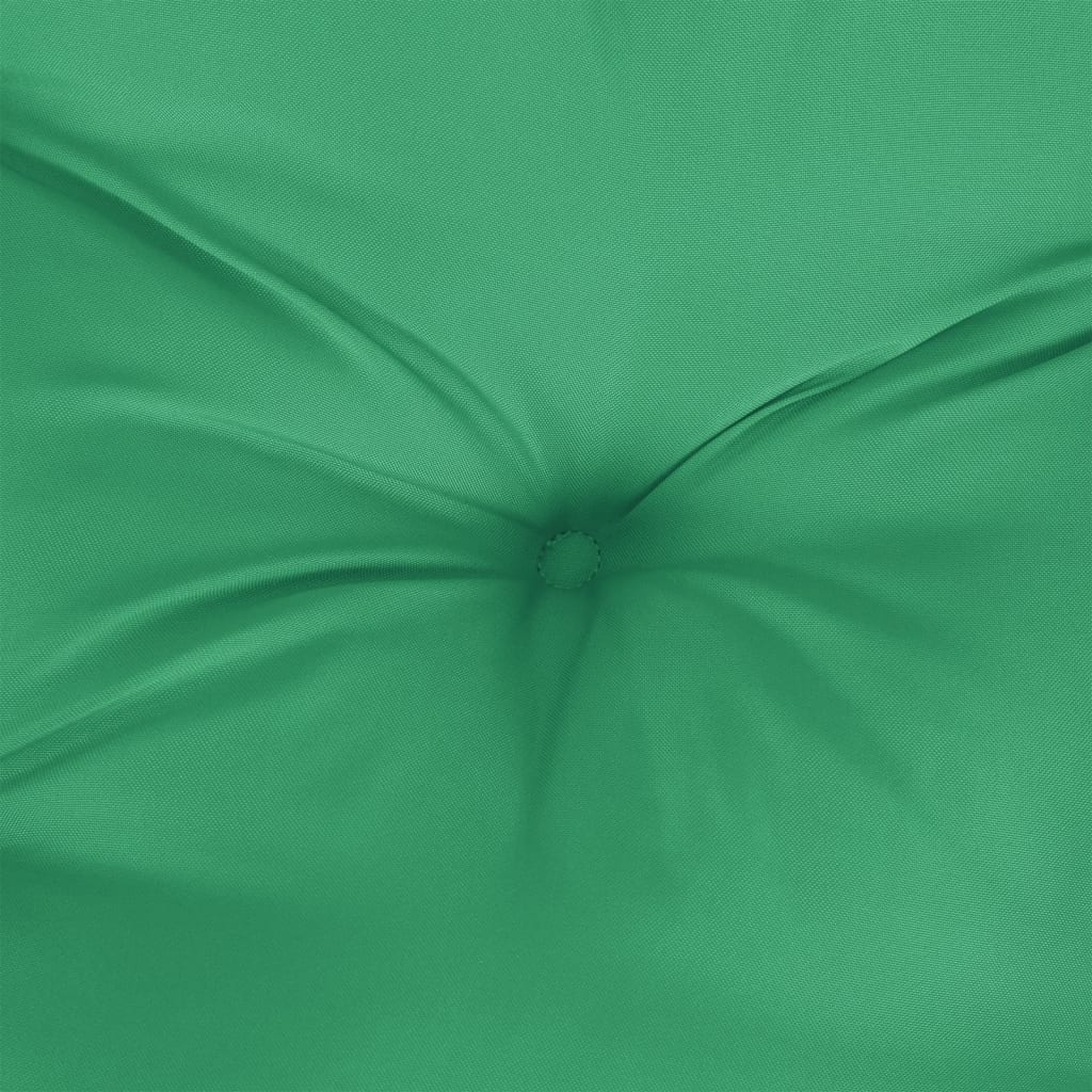 vidaXL Coussins de chaise à dossier bas lot de 4 vert tissu oxford