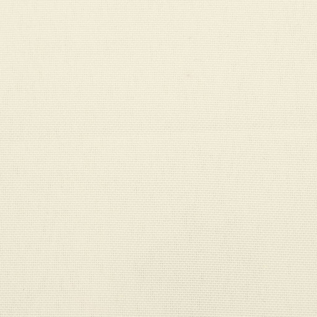 vidaXL Coussin de banc de jardin blanc crème 180x50x7 cm tissu oxford