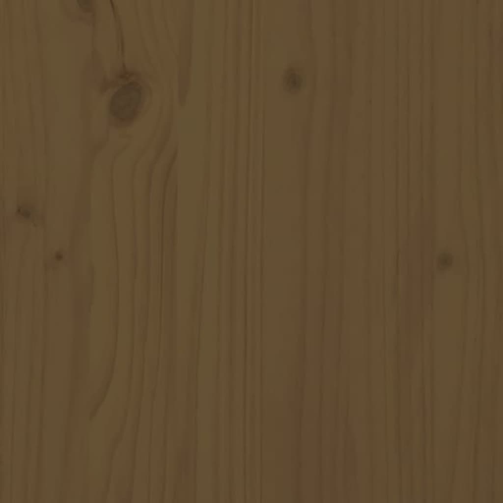 vidaXL Lit de jour Marron miel 90x190 cm Simple Bois de pin massif