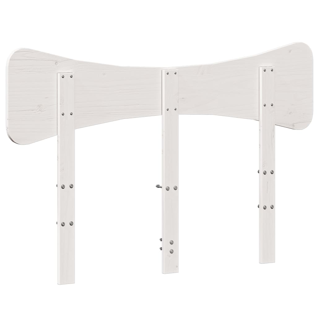 vidaXL Tête de lit blanc 135 cm bois massif de pin