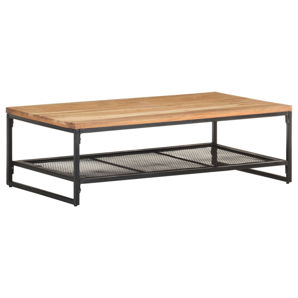 vidaXL Table basse 110x60x35 cm Bois d'acacia massif