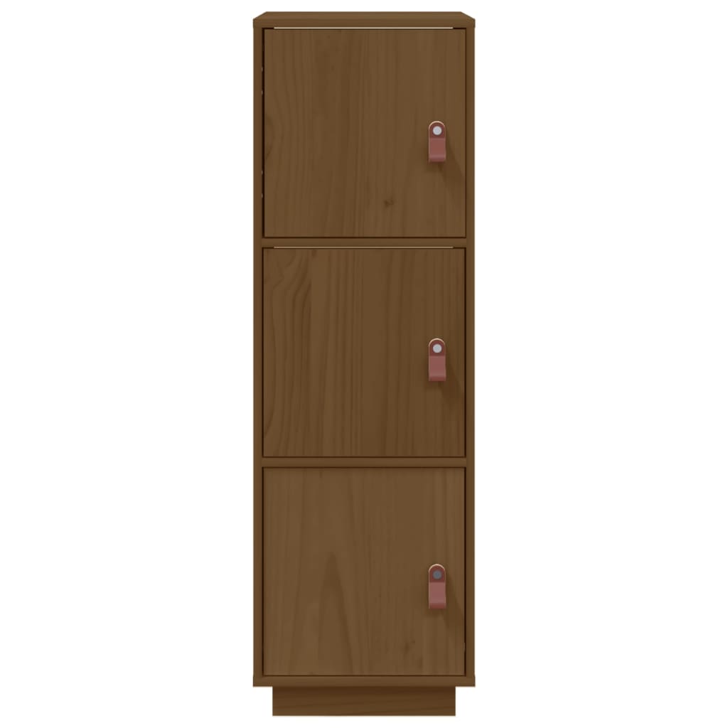 vidaXL Buffet haut Marron miel 34x40x108,5 cm Bois massif de pin