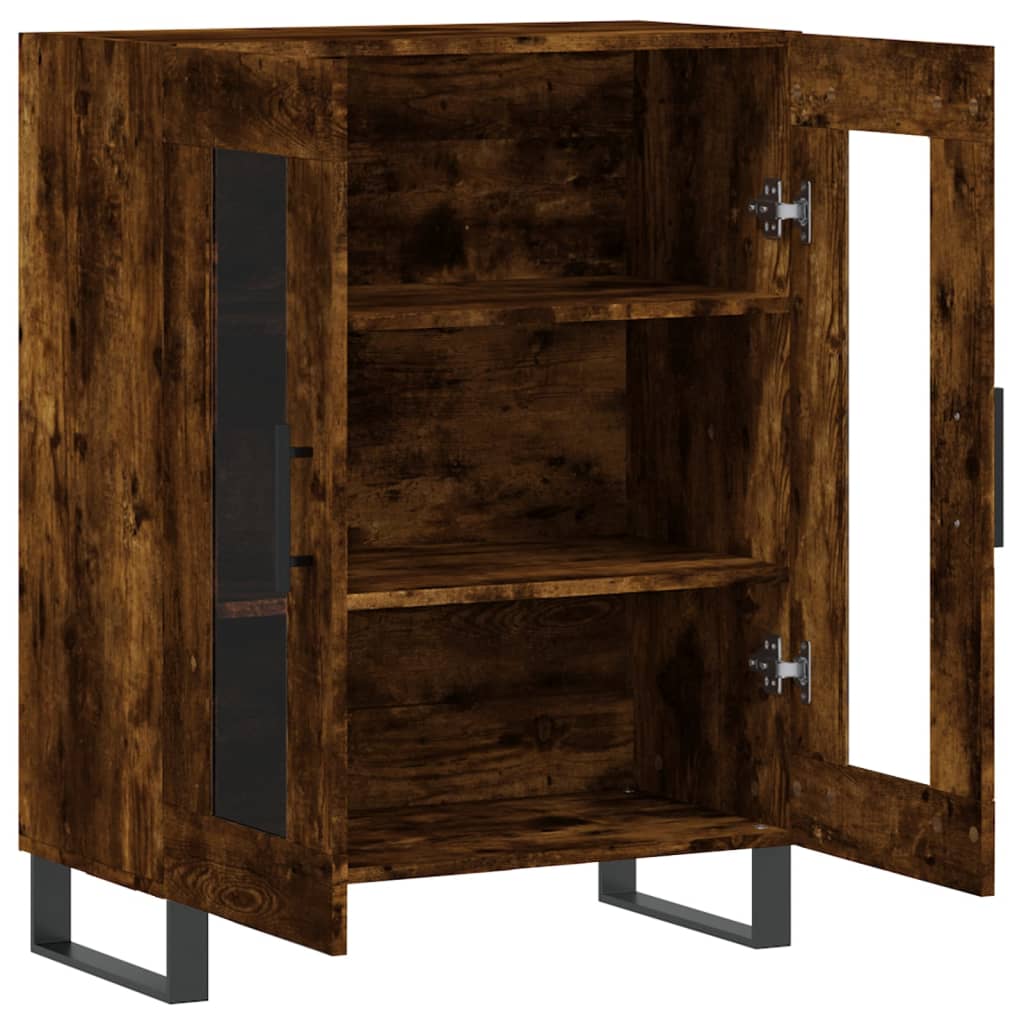 vidaXL Buffet chêne fumé 69,5x34x90 cm bois d'ingénierie