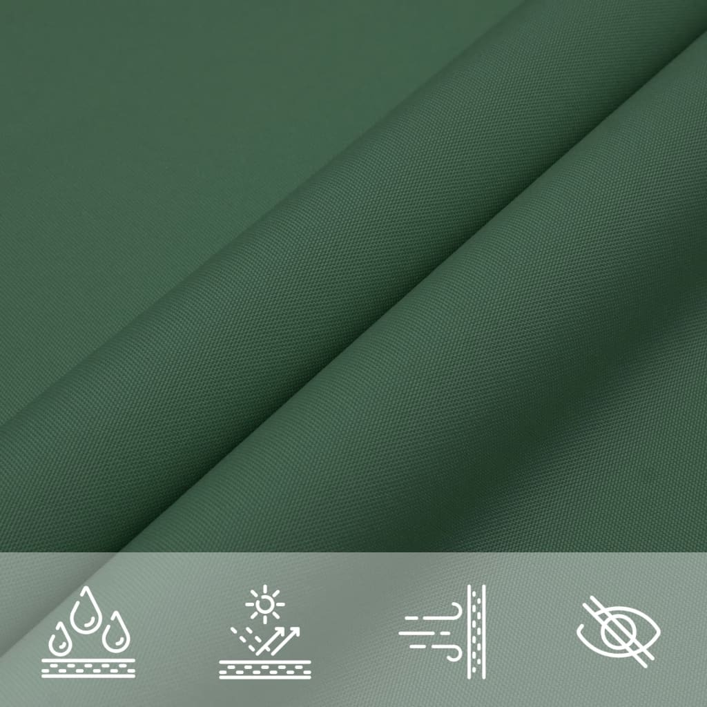 vidaXL Voile de parasol tissu oxford rectangulaire 5x6 m vert foncé