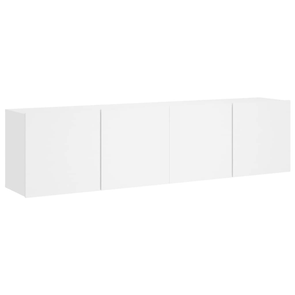 vidaXL Meubles TV muraux 2 pcs blanc 80x30x41 cm