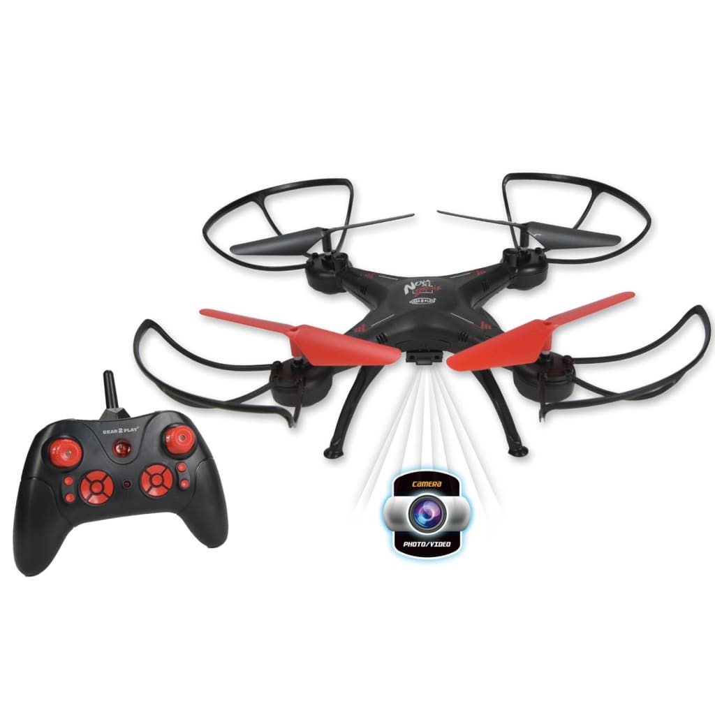 Gear2Play Drone Nova XL Noir et rouge