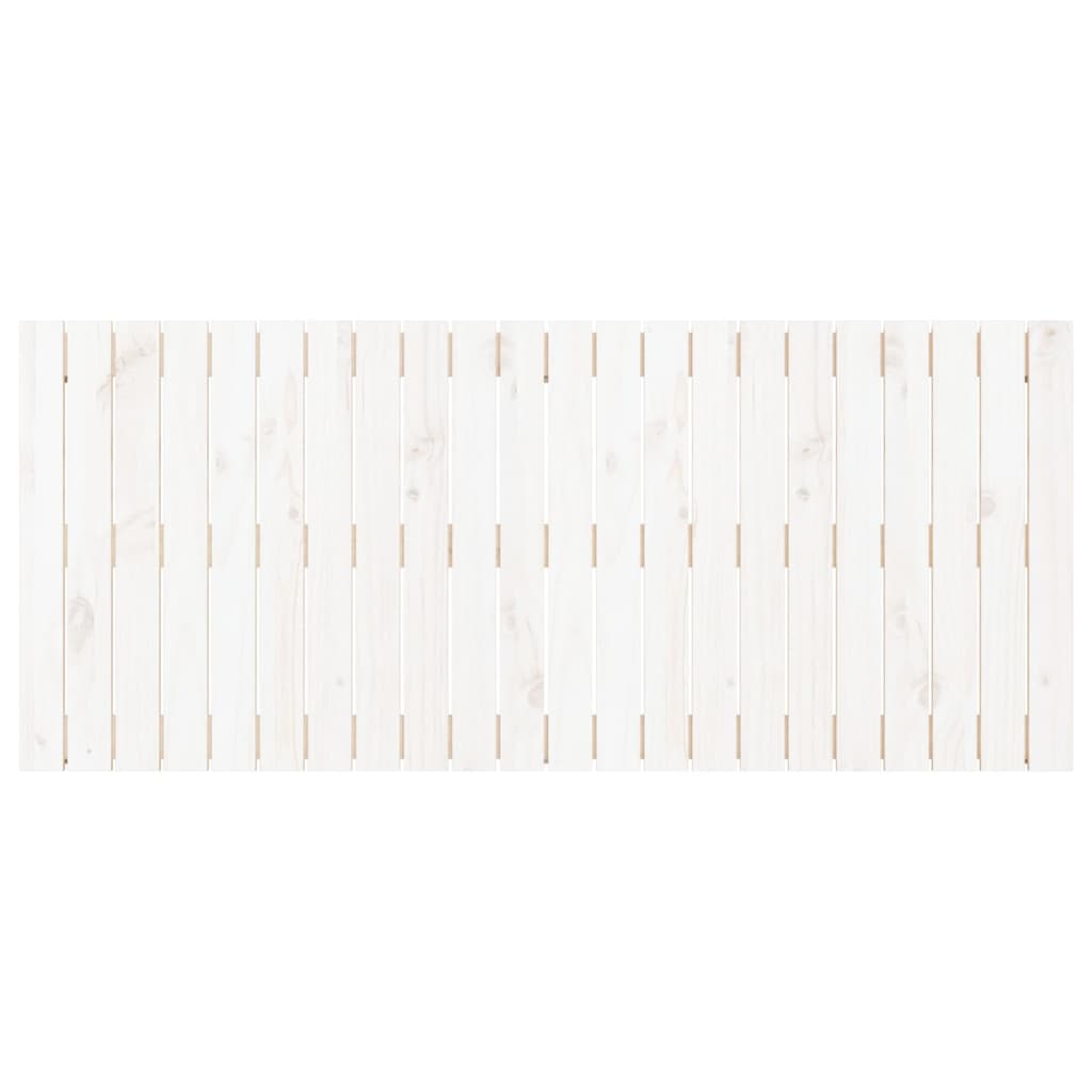 vidaXL Tête de lit murale Blanc 140x3x60 cm Bois massif de pin
