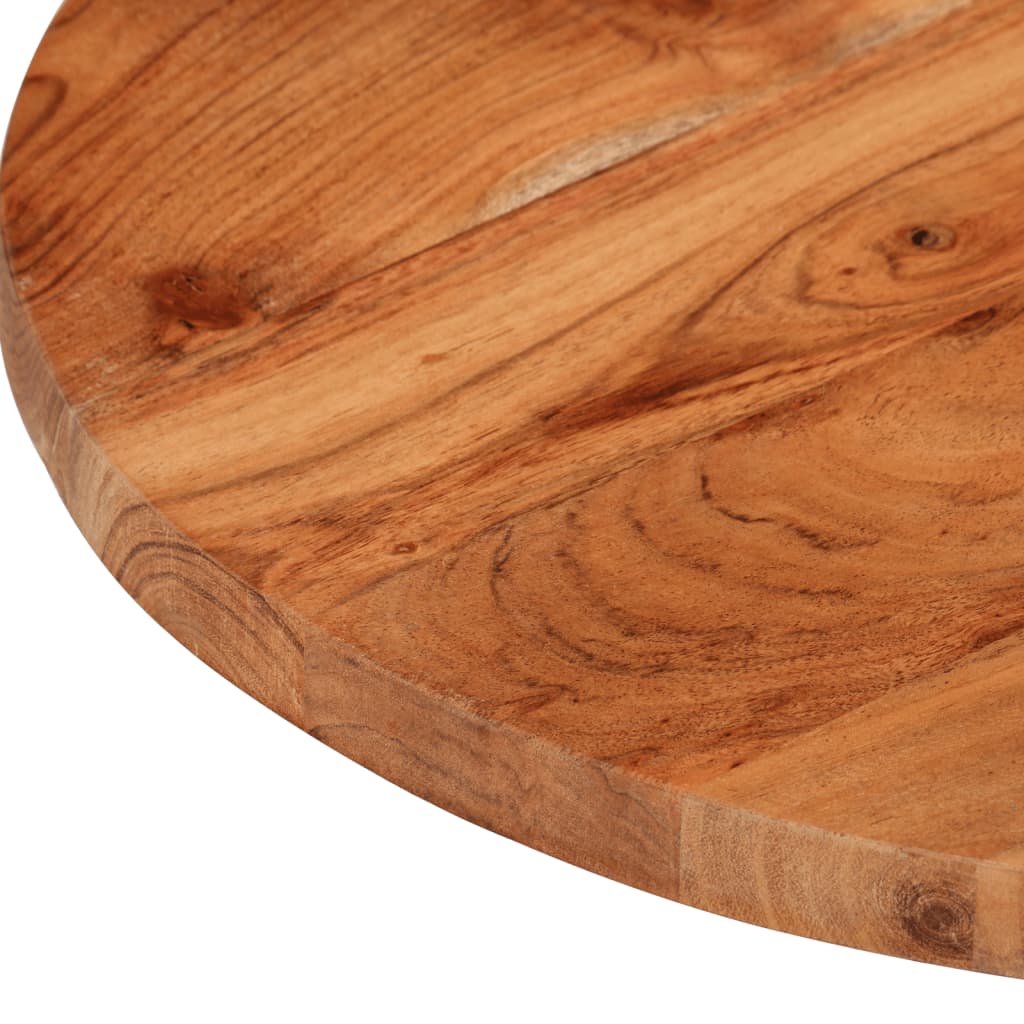 vidaXL Dessus de table Ø50x2,5 cm rond bois massif d'acacia