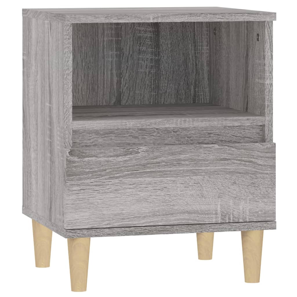 vidaXL Table de chevet Sonoma gris 40x35x50 cm