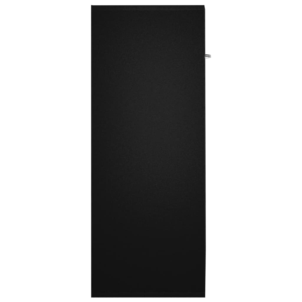 vidaXL Buffet noir 60x30x75 cm bois d'ingénierie