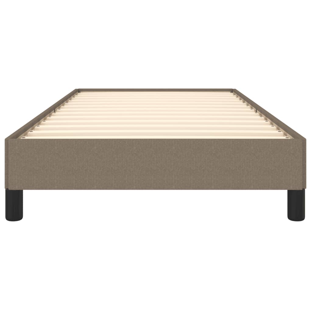 vidaXL Cadre de lit sans matelas taupe 100x200 cm tissu