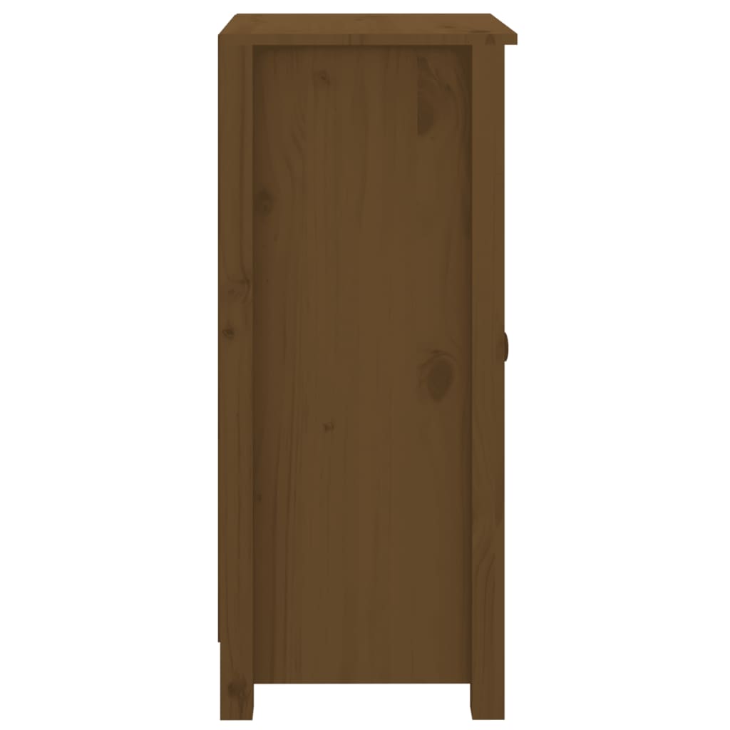 vidaXL Buffets 2 pcs marron miel 40x35x80 cm bois massif de pin