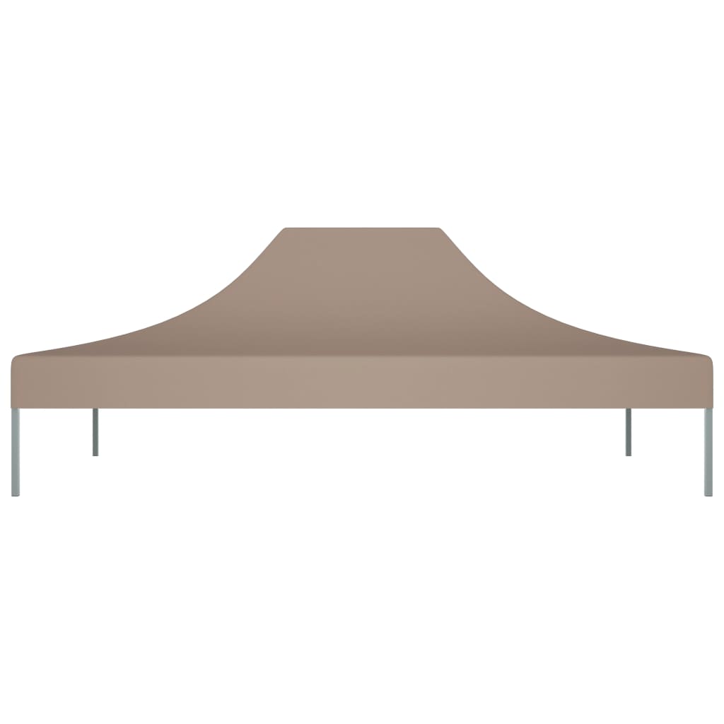 vidaXL Toit de tente de réception 4x3 m Taupe 270 g/m²