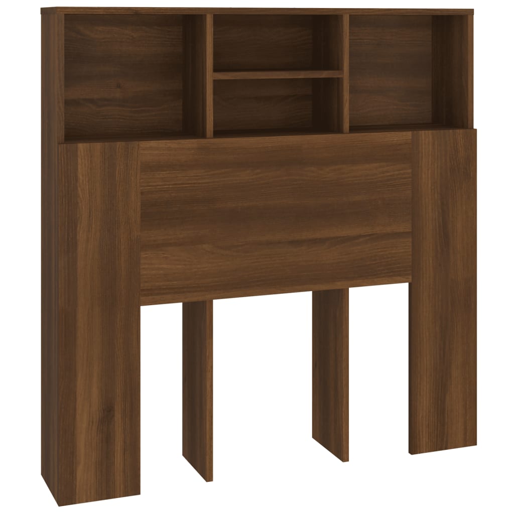 vidaXL Armoire de tête de lit Chêne marron 100x19x103,5 cm