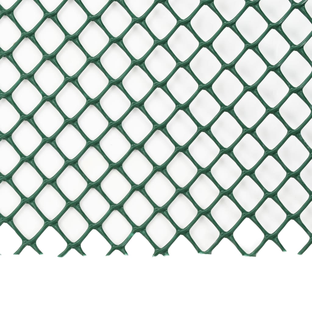 vidaXL Maille de clôture de jardin PEHD 10x2 m Vert