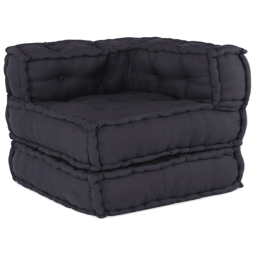 VidaXL Pouf Modulaire Anthracite 70x70x54 Tissu, Canapé, Canapé