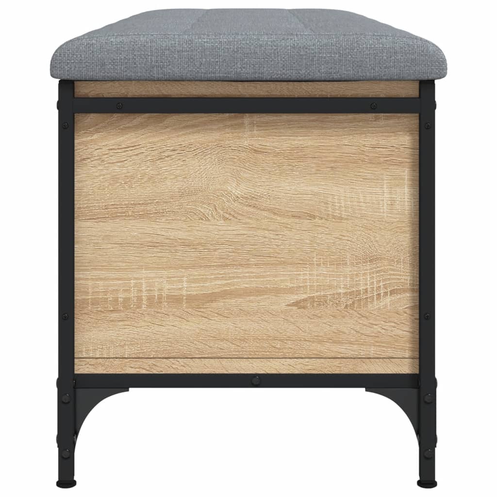 vidaXL Banc de rangement chêne sonoma 102x42x45 cm bois d'ingénierie