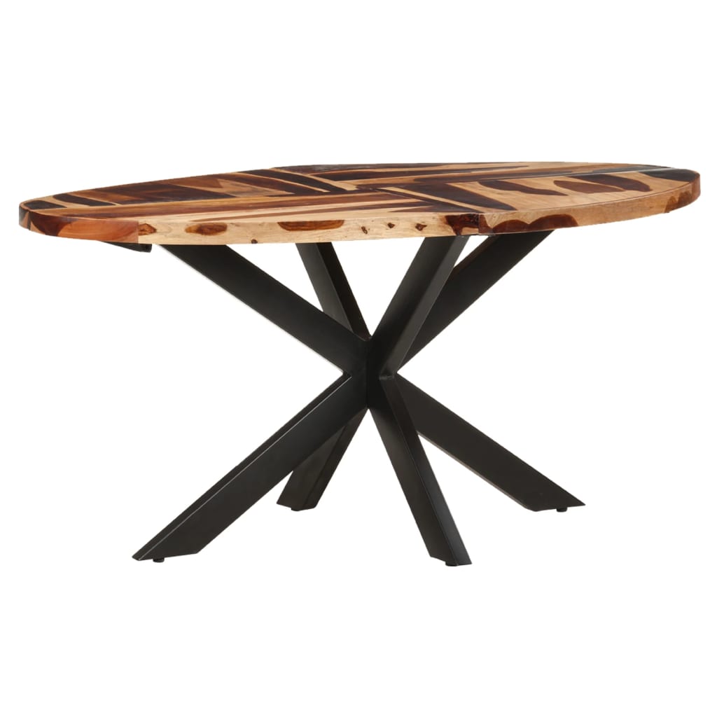 vidaXL Table à manger 160x90x75cm Bois solide d'acacia