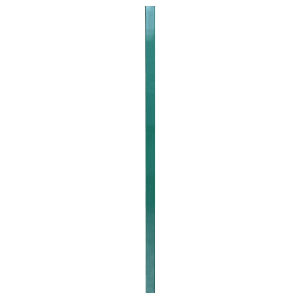 vidaXL Poteaux de clôture 10 pcs vert 170 cm acier galvanisé