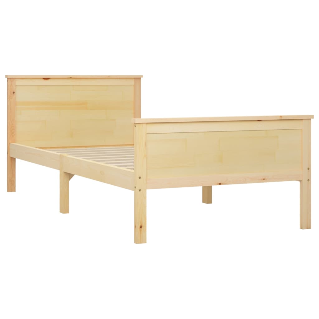 vidaXL Cadre de lit sans matelas bois massif de pin 100x200 cm