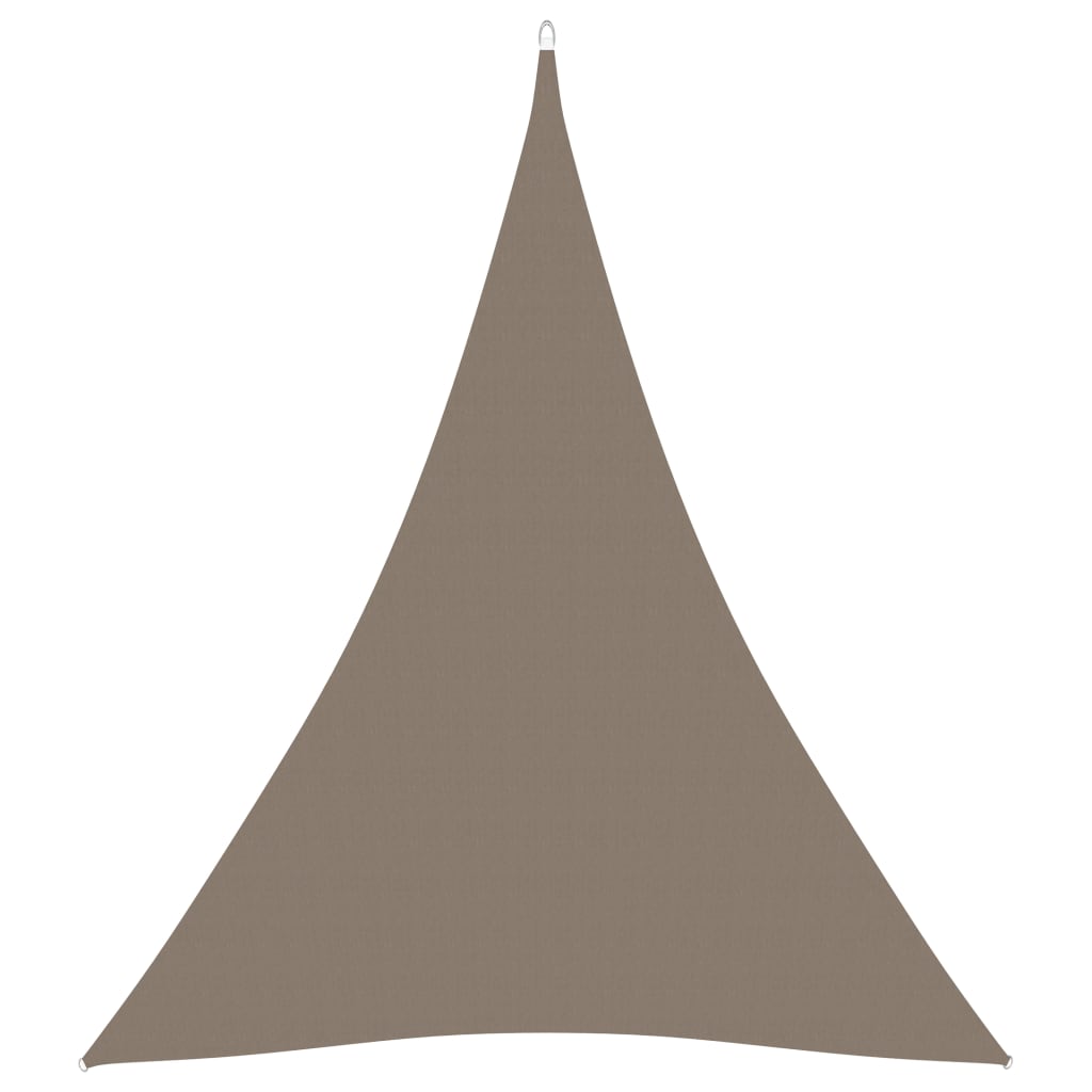 vidaXL Voile de parasol tissu oxford triangulaire 3x4x4 m taupe