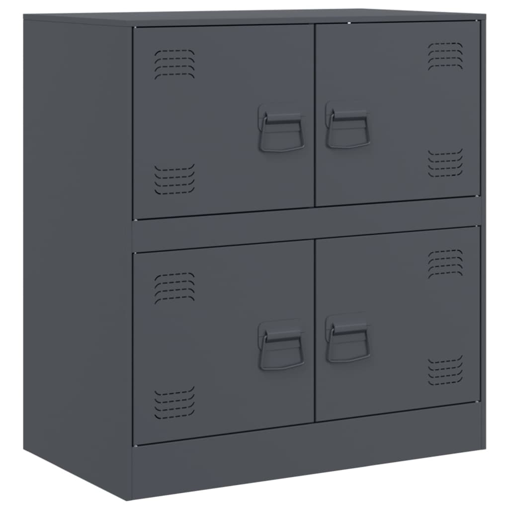 vidaXL Buffet anthracite 67x39x73 cm acier