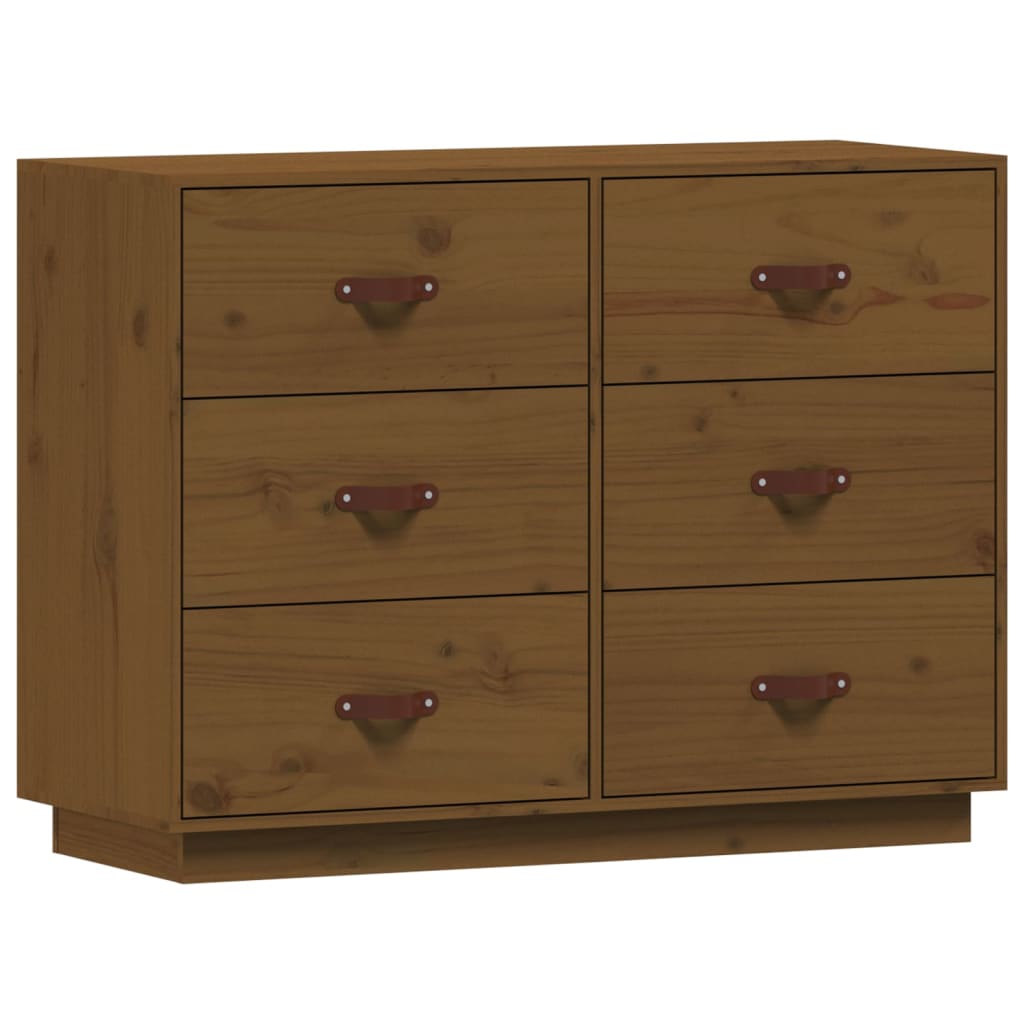 vidaXL Buffet Marron miel 100x40x75 cm Bois massif de pin