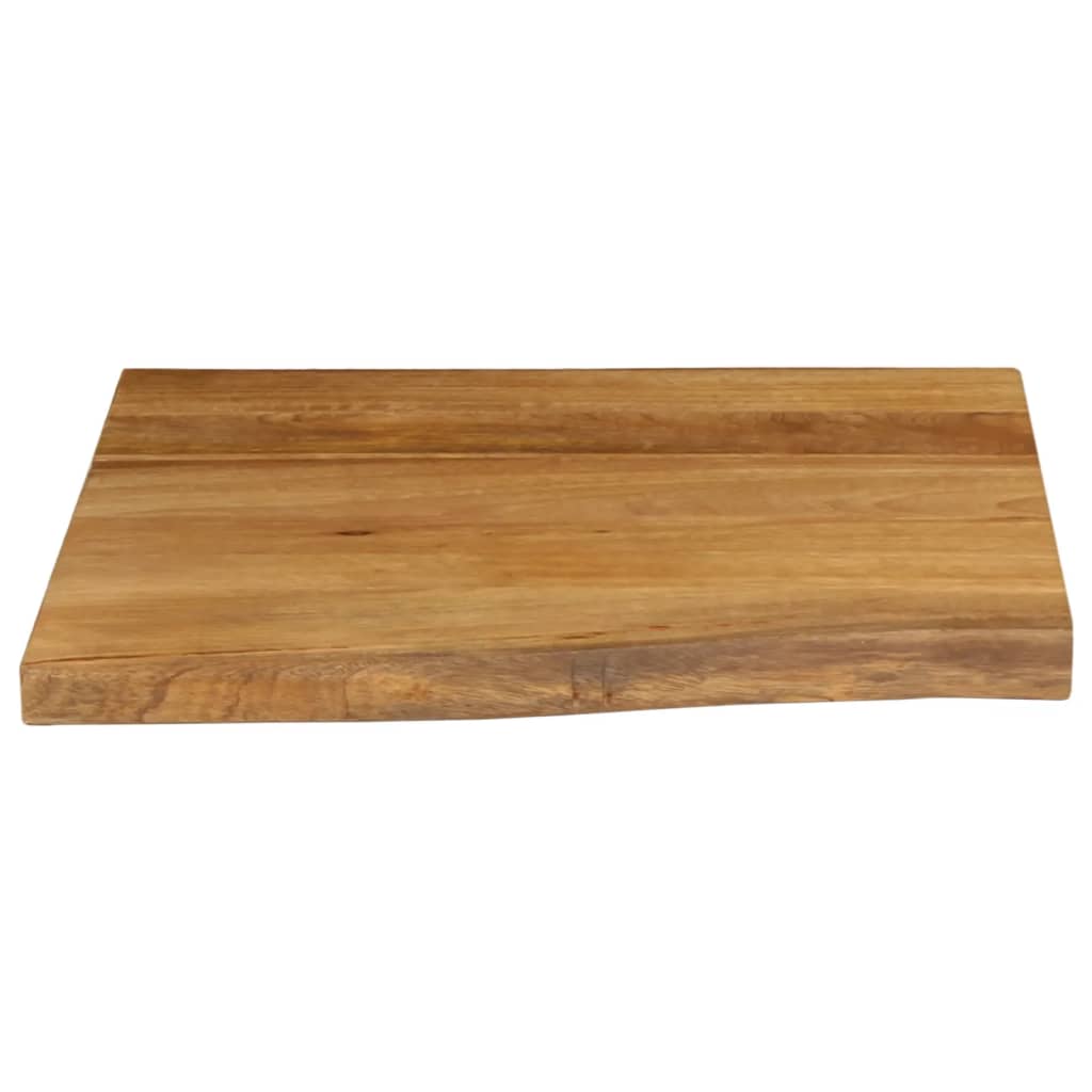 vidaXL Dessus de table 80x80x2,5 cm bord vivant bois massif manguier