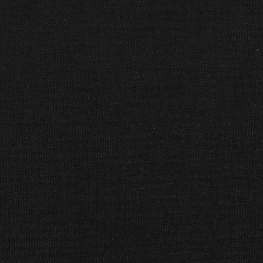 vidaXL Sommier à lattes de lit matelas et LED noir 120x190 cm tissu