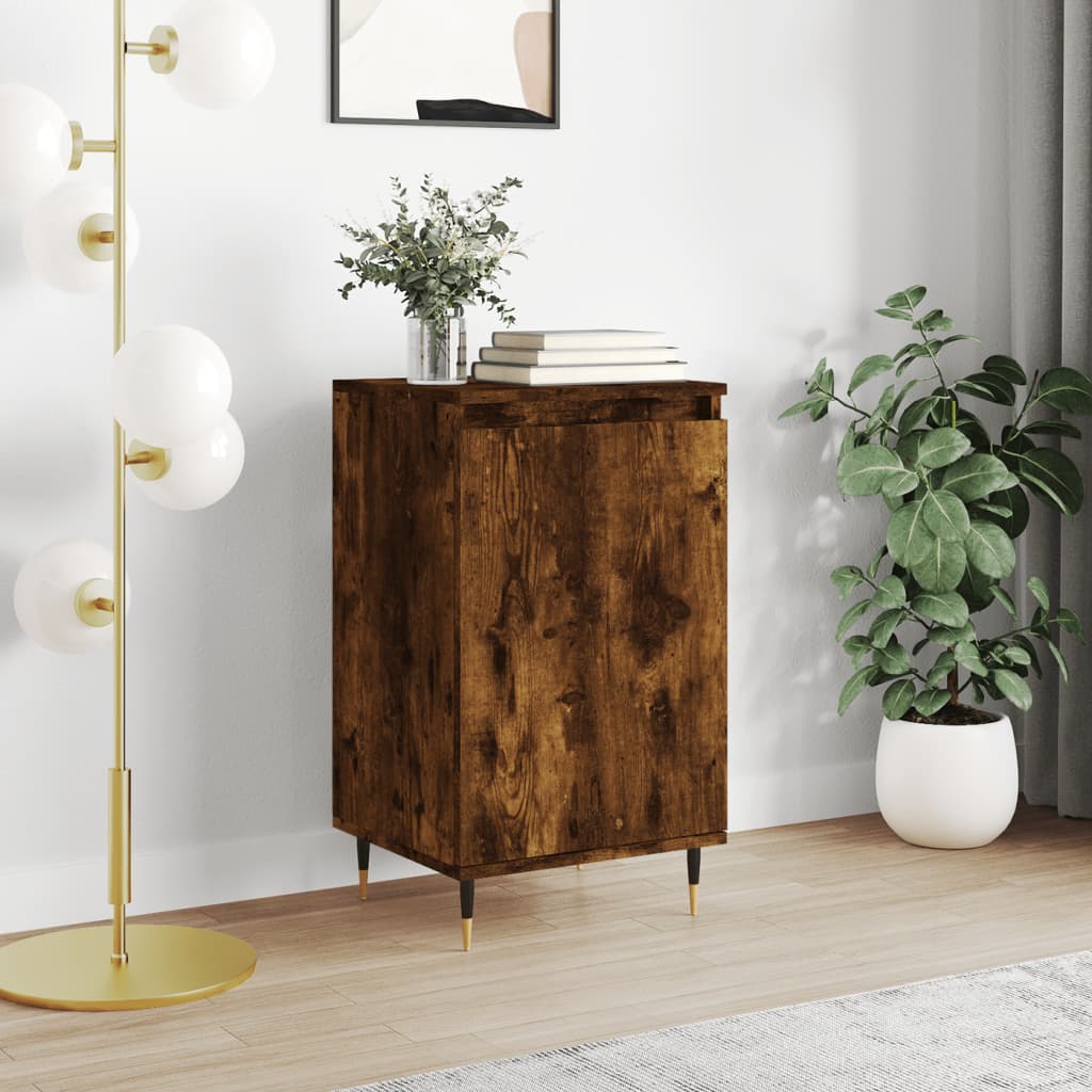 vidaXL Buffet chêne fumé 40x35x70 cm bois d'ingénierie