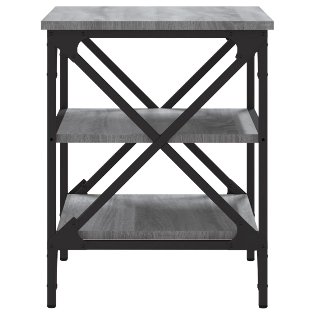 vidaXL Table d'appoint Sonoma gris 40x42x50 cm Bois d'ingénierie