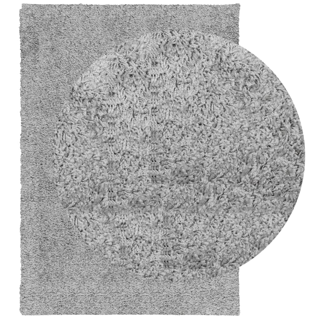 vidaXL Tapis shaggy PAMPLONA poils longs moderne gris 160x230 cm