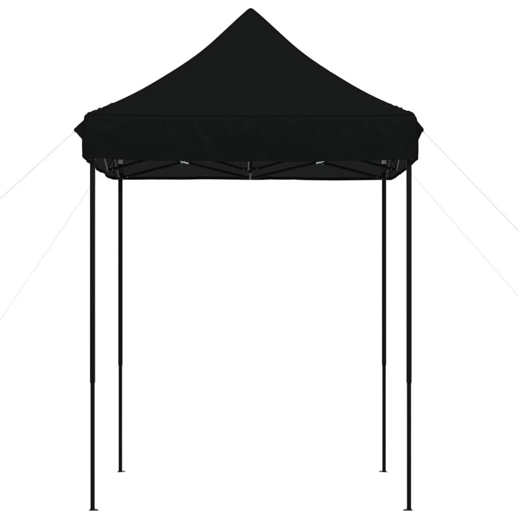 vidaXL Tente de réception pliable escamotable noir 200x200x306 cm