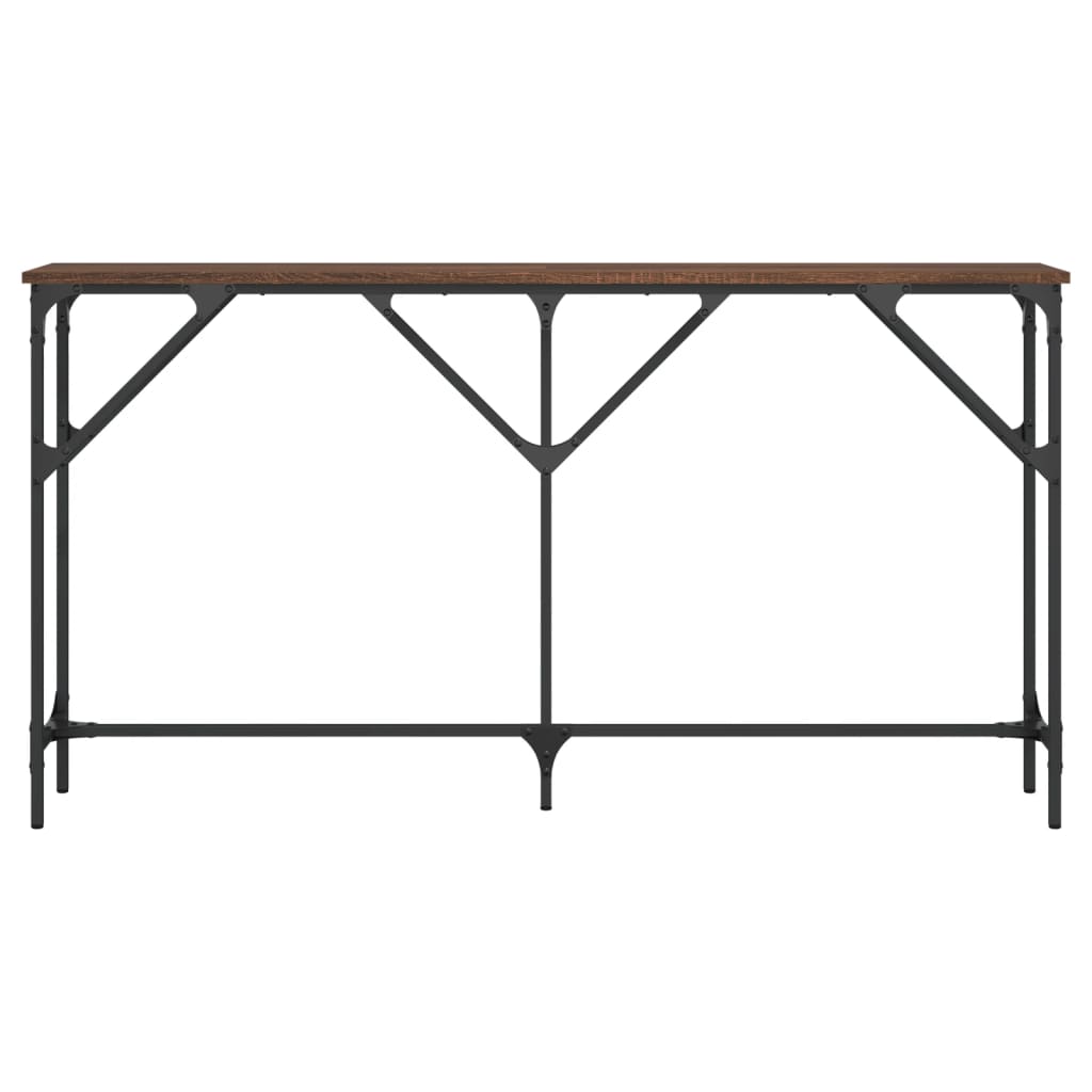 vidaXL Table console chêne marron 140x23x75 cm bois d'ingénierie