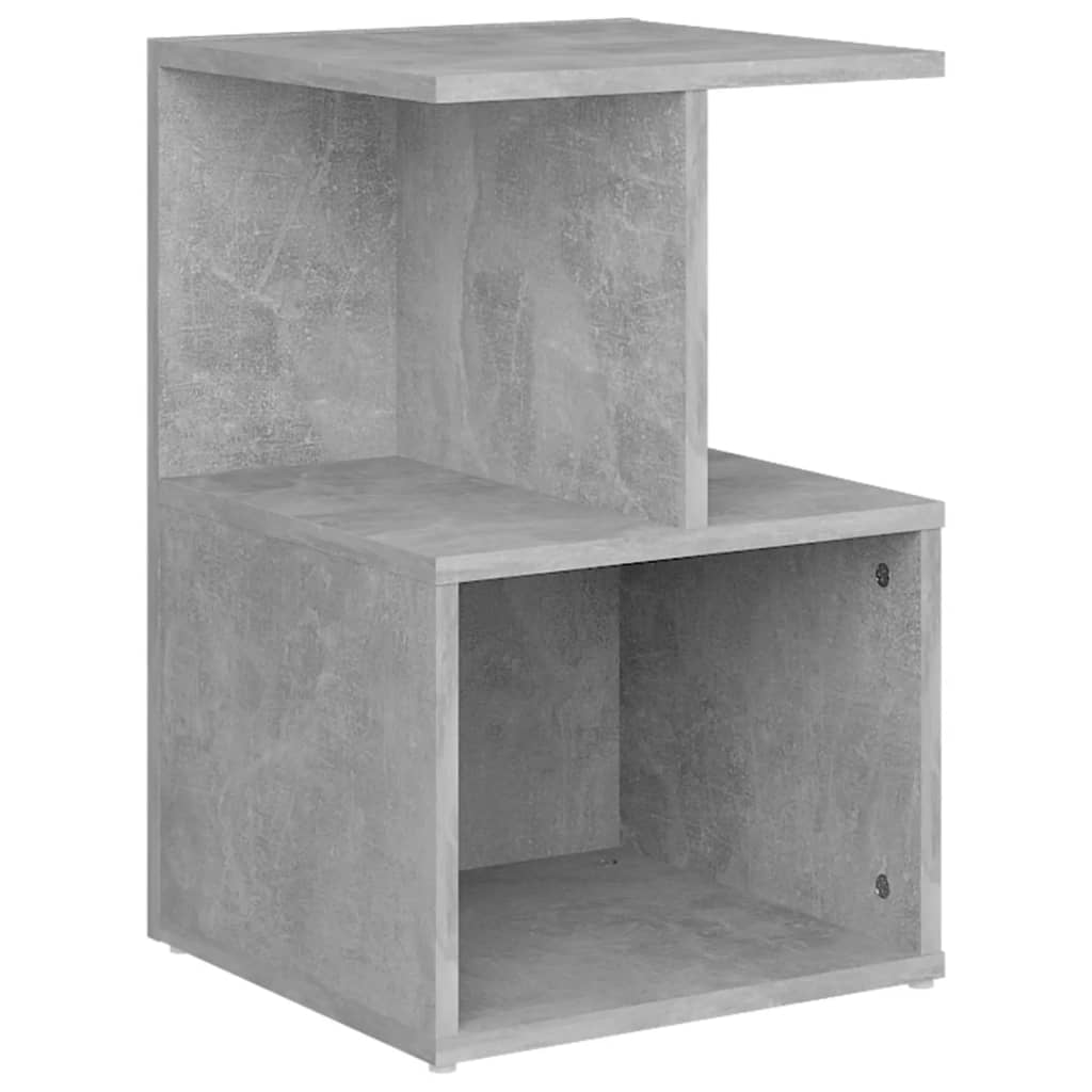 vidaXL Table de chevet gris béton 35x35x55 cm bois d'ingénierie