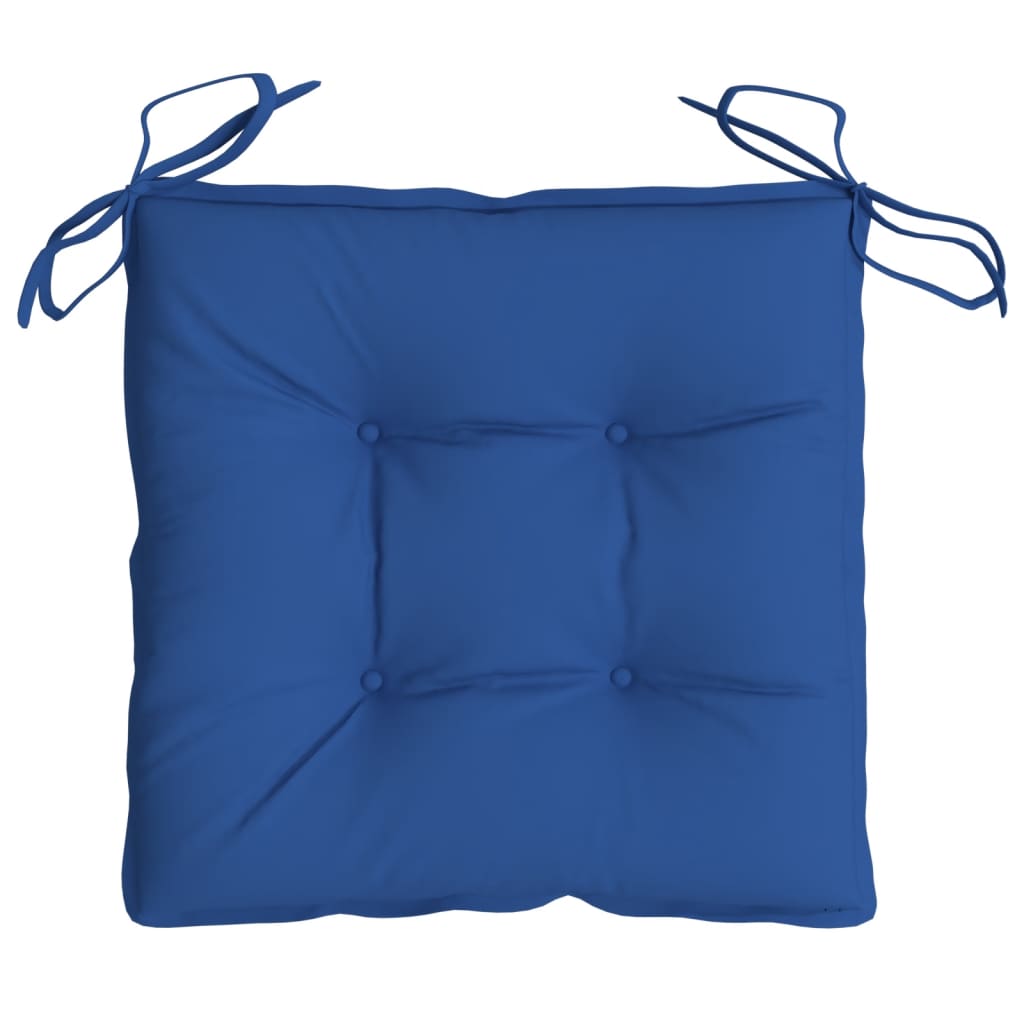 vidaXL Coussins de chaise lot de 6 bleu 50x50x7 cm tissu oxford