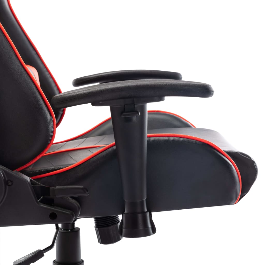 vidaXL Chaise de jeu Noir et rouge Cuir artificiel