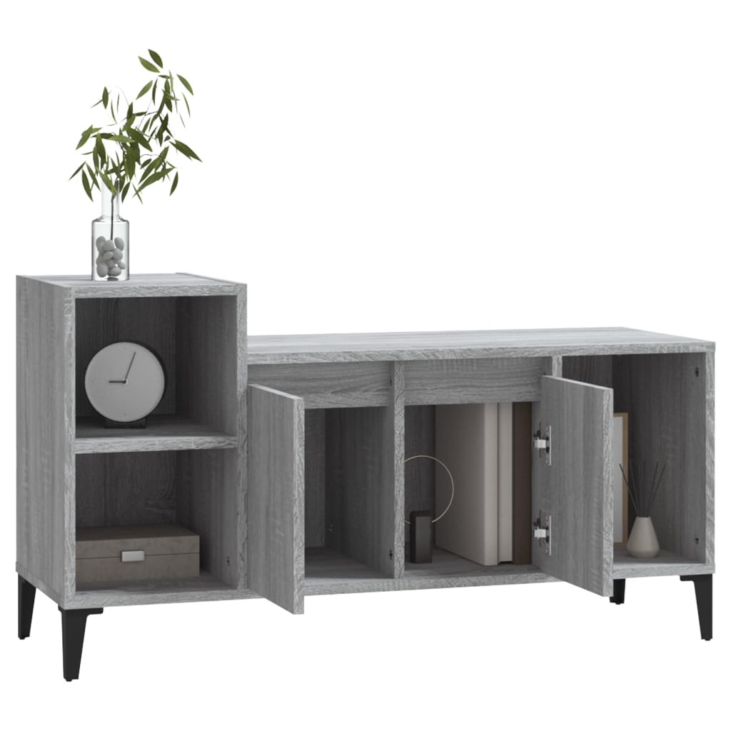 vidaXL Meuble TV Sonoma gris 100x35x55 cm Bois d'ingénierie