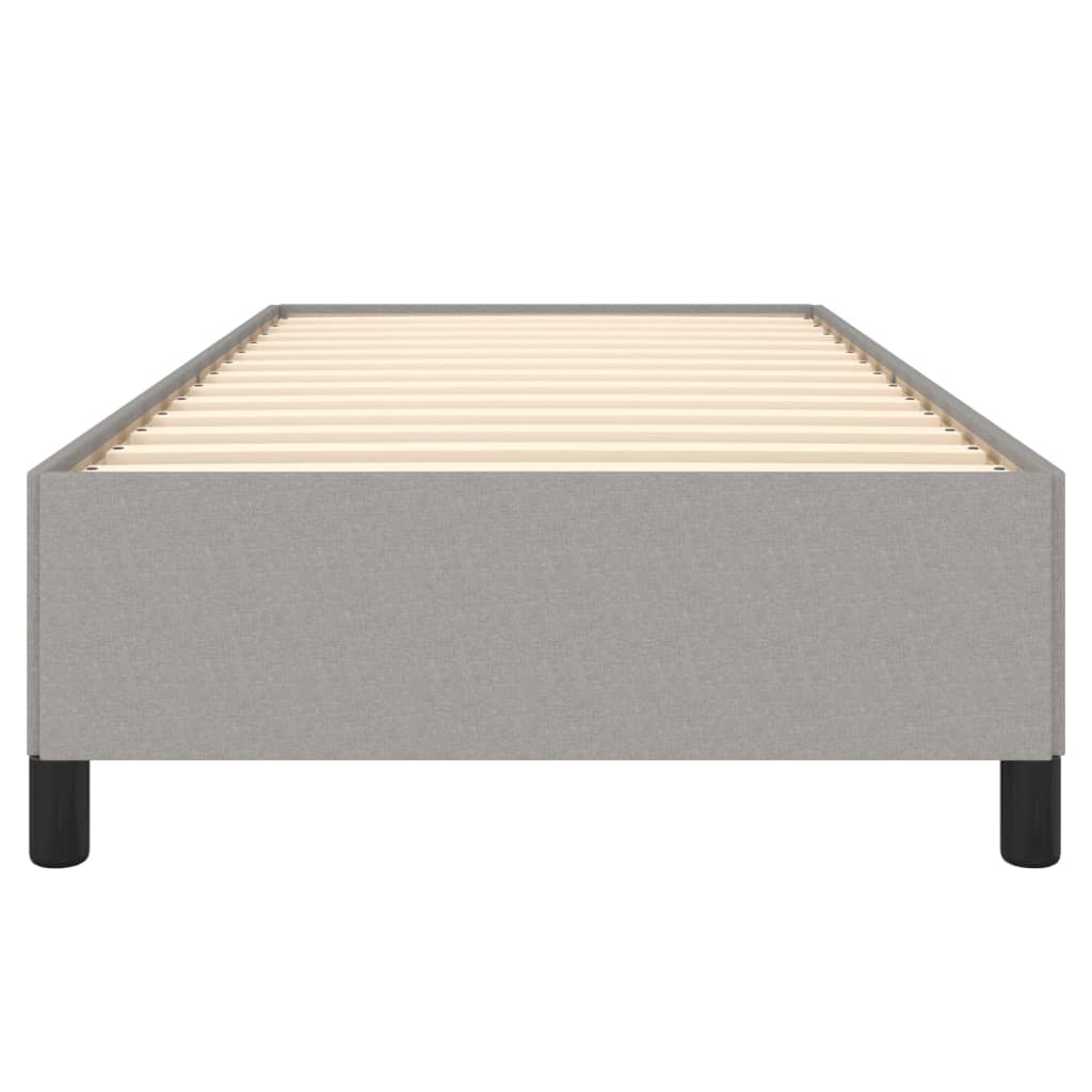 vidaXL Cadre de lit sans matelas gris clair 90x190 cm tissu