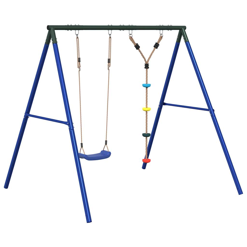 VidaXL Balançoire Extérieure Enfant – Siège Jaune, Corde Réglable, Capacité 50 Kg, Dès 3-10 Ans