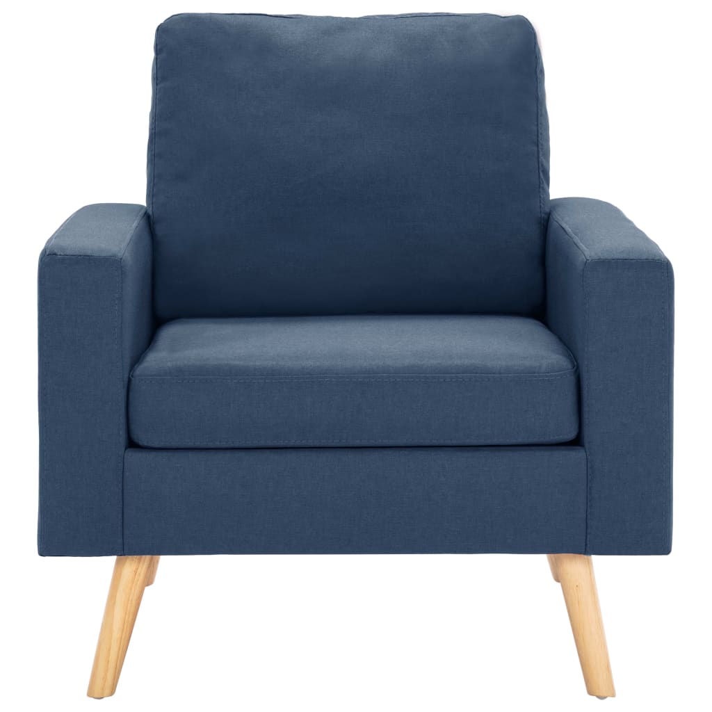 vidaXL Fauteuil bleu tissu