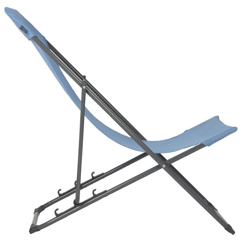 Bo-Camp Chaise de plage Penco Bleu